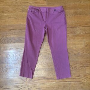 LOFT outlet Purple Ankle Cropped Pants
